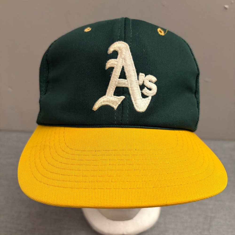 Sports Specialties Trucker Hat Mens OSFA Green Oakland Athletics Vintage 90s MLB